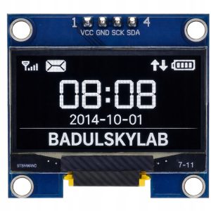Wyświetlacz OLED 1,3" | I2C / SPI Biały