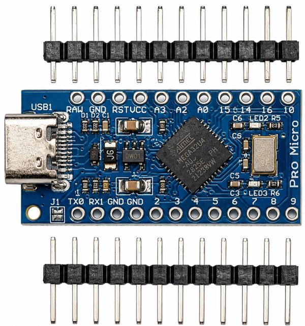 Moduł Leonardo Pro Micro ATmega32U4 16MHz USB-C do Arduino