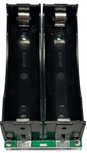 Koszyk 2×18650 ładowarka USB-C przetwornica 12V 15W