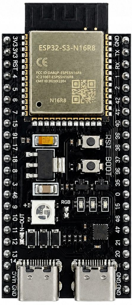 ESP32-S3 DevKitC-1 N16R8 16MB Flash 8MB PSRAM WiFi Bluetooth USB-C