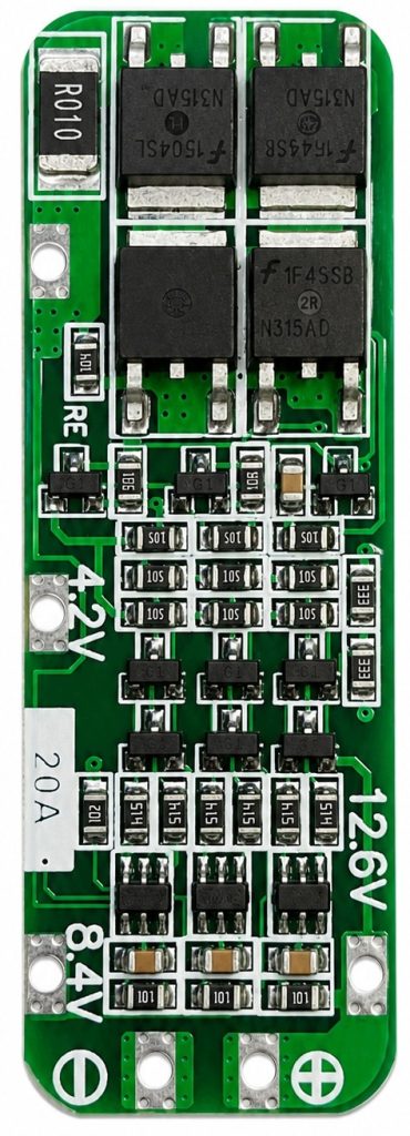Moduł BMS 3S 12V 20A do akumulatorów Li-Ion 18650 PCM PCB