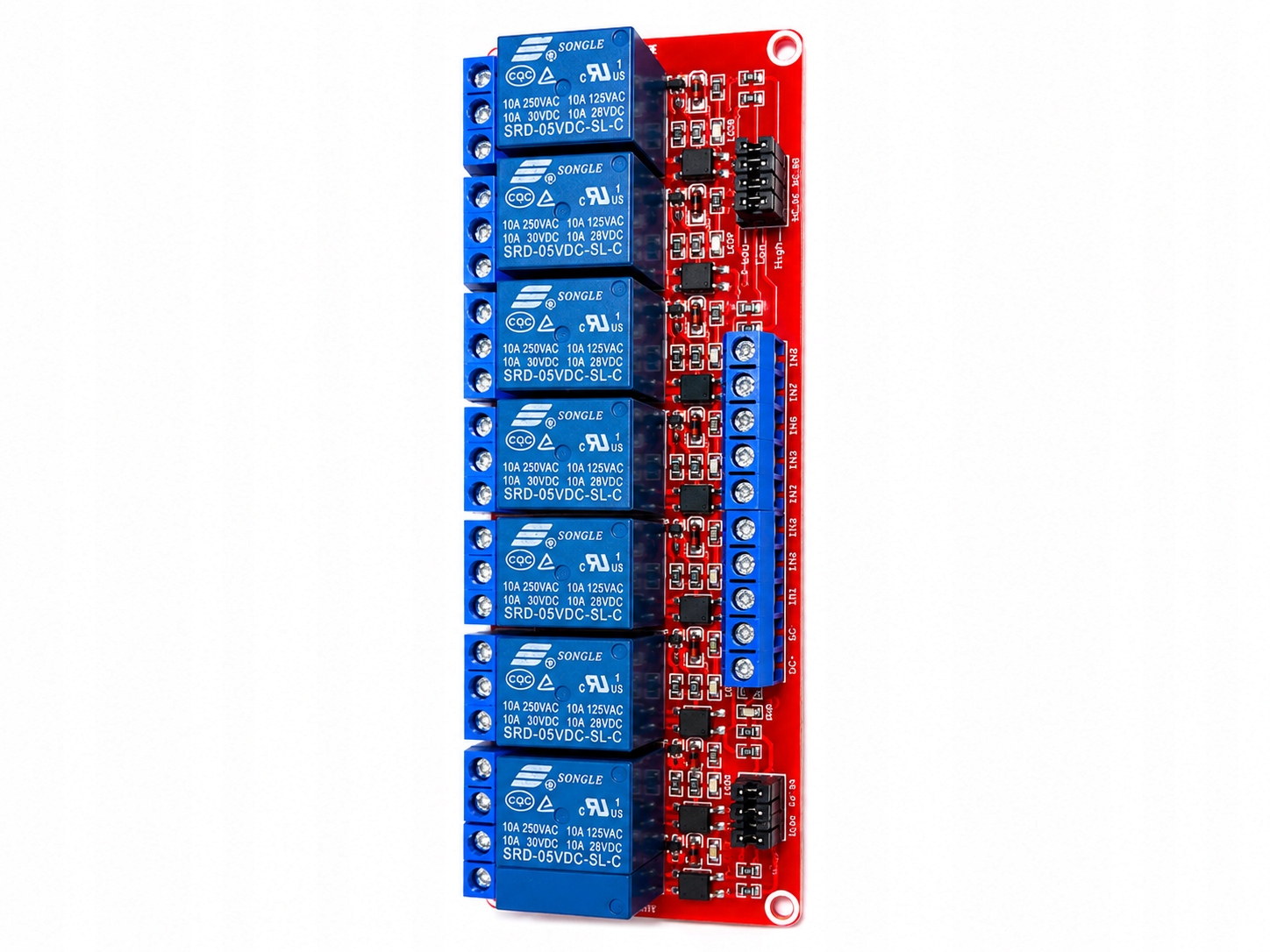 Moduł przekaźnika 5V – 8 kanałów z optoizolacją Arduino Raspberry Pi - obrazek 4