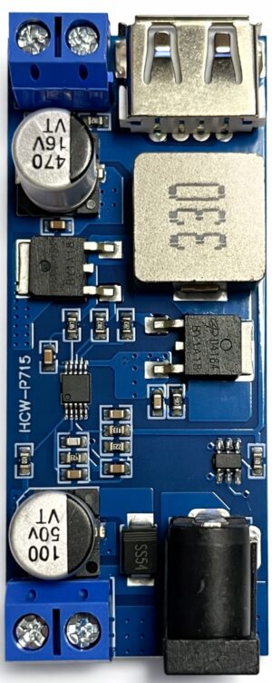 Przetwornica DC-DC Step-Down XY-3606 6–24V-5V USB 3A z terminalem śrubowym