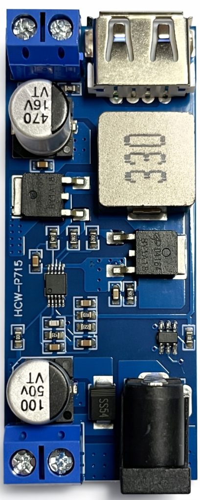 Przetwornica DC-DC Step-Down XY-3606 6–24V-5V USB 3A z terminalem śrubowym