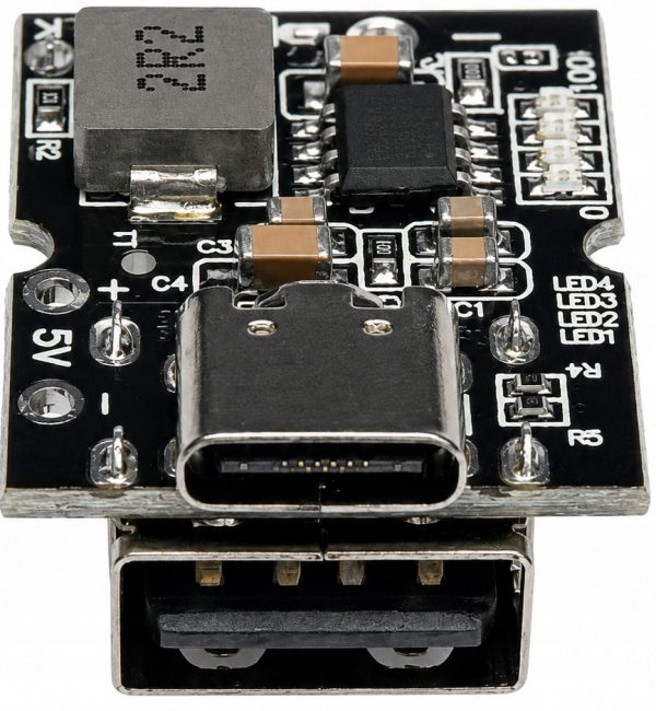 Moduł ładowarki TP4056 USB-C 5V 2A 10W z przetwornicą Step-Up Li-Ion 18650
