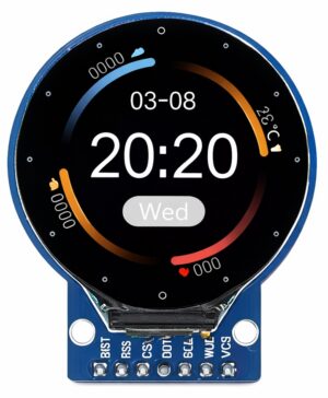 Okrągły wyświetlacz LCD IPS 1,28 cala GC9A01