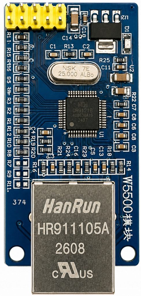 Moduł Ethernet W5500 RJ45 SPI TCP/IP do Arduino ESP32 STM32 Raspberry Pi