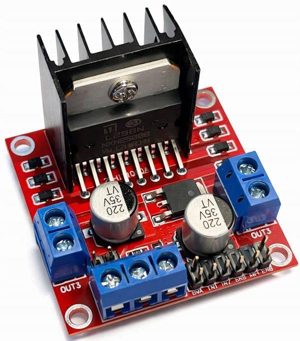 L298N – sterownik silników DC i krokowych do Arduino, ESP32, Raspberry Pi