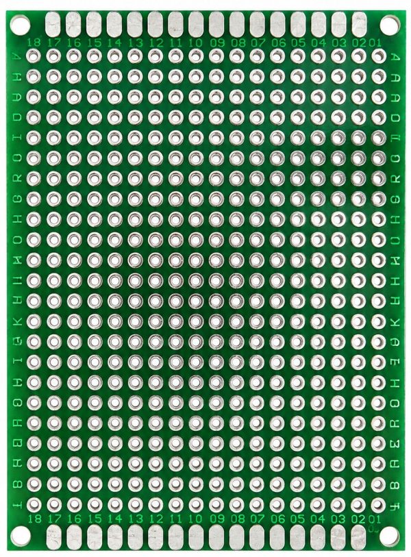 Płytka prototypowa PCB 5×7 cm – dwustronna 2.54 mm 432 otwory