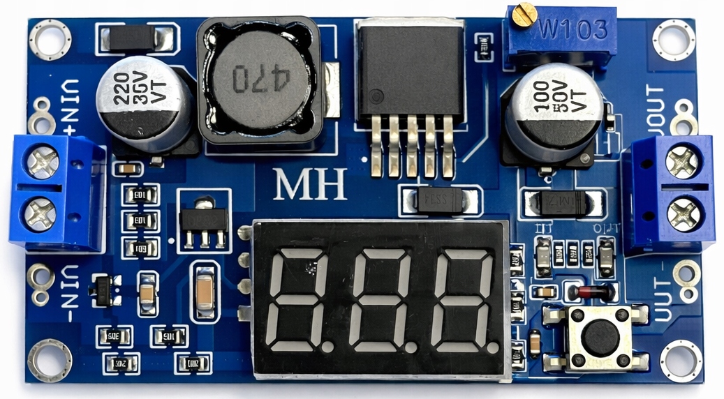 Przetwornica DC-DC Step-Up XL6009 4A z wyświetlaczem LED
