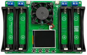 Tester pojemności ogniw Li-Ion 18650 4-kanałowy USB-C 99Ah